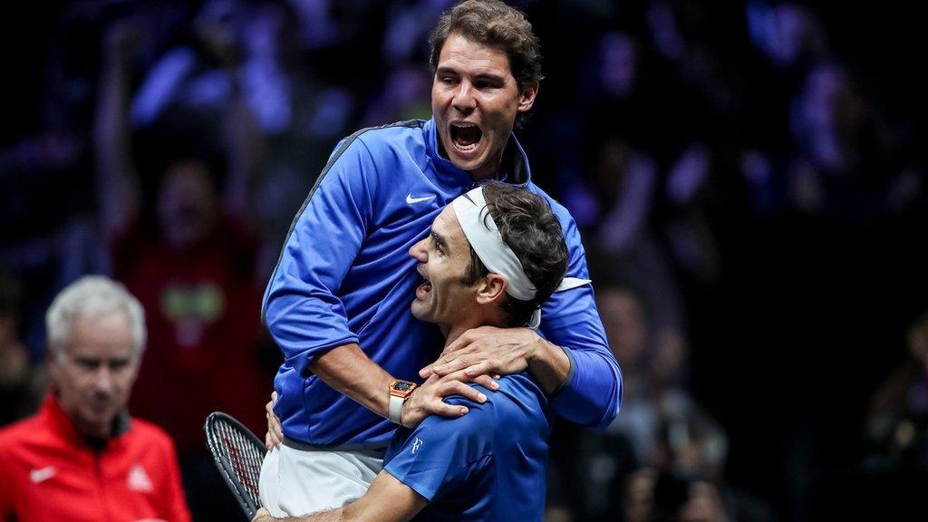 Roger Federer and Rafael Nadal