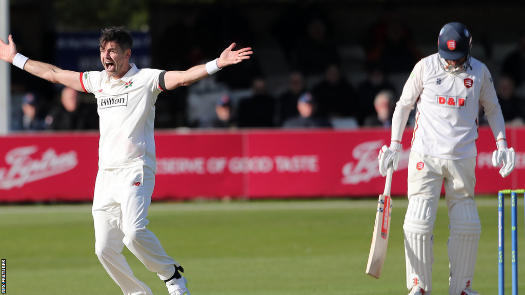 James Anderson trapped his old England captain Alastair Cook LBW twice in the match