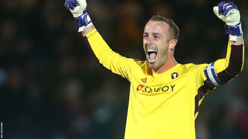 Salford City goalkeeper Alex Cairns