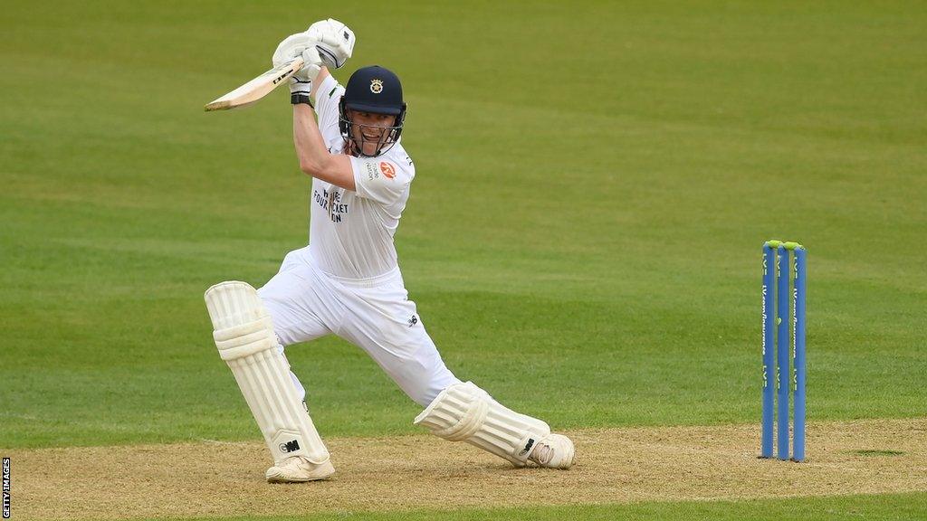 Nick Gubbins batting for Hampshire