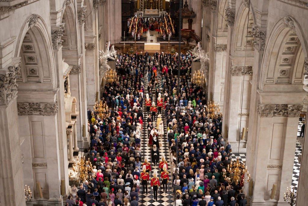 Inside St Paul's cathedral.