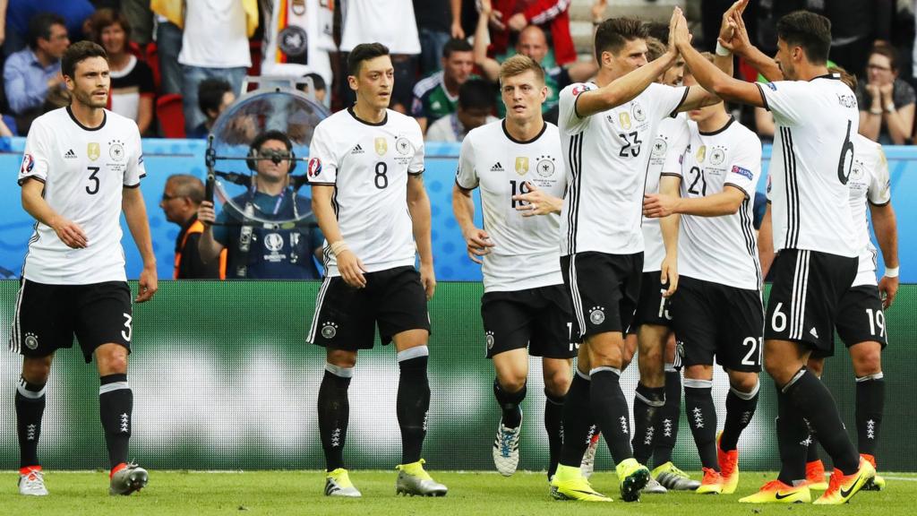 Germany players celebrate