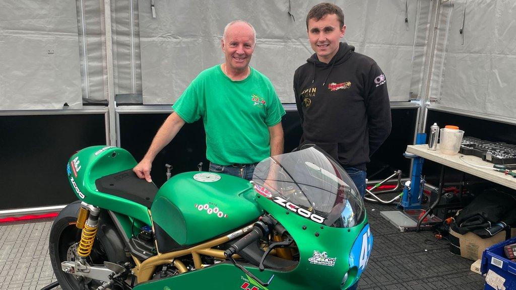 Ian Lougher and Joe Yeardsley with a Paton