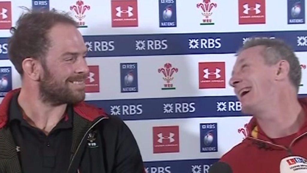 Alun Wyn Jones and Rob Howley