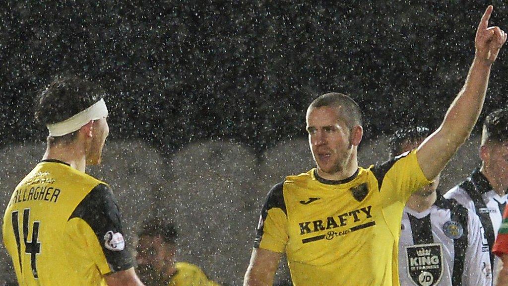 Livingston players celebrating