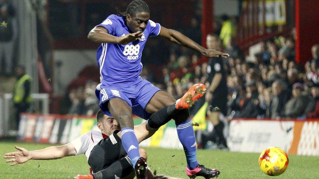 Birmingham City striker Clayton Donaldson