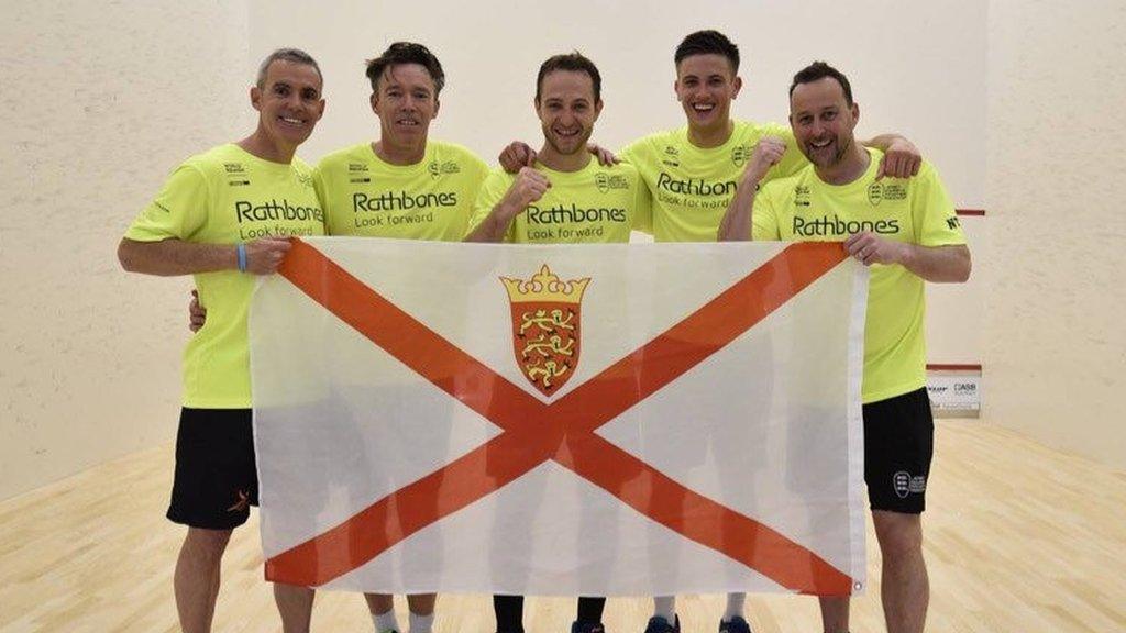 Jersey squash team