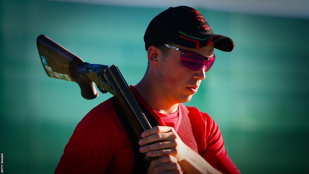 Ben Llewellin at the Commonwealth Games