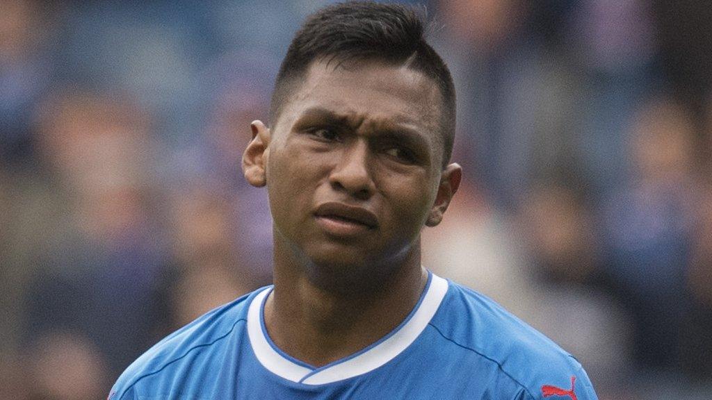 Rangers striker Alfredo Morelos