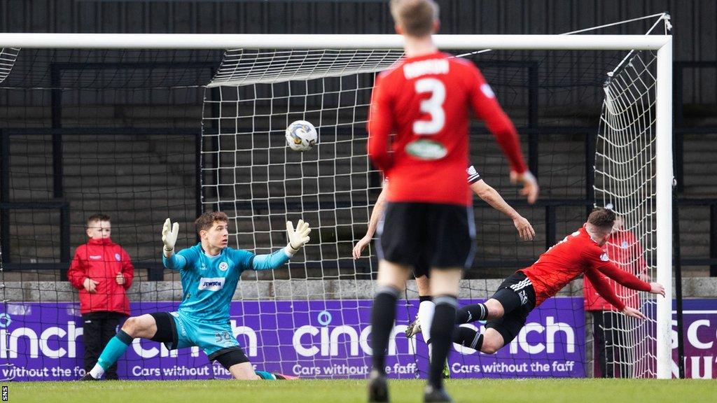 Queen's Park striker Ruari Paton headed the visitors ahead