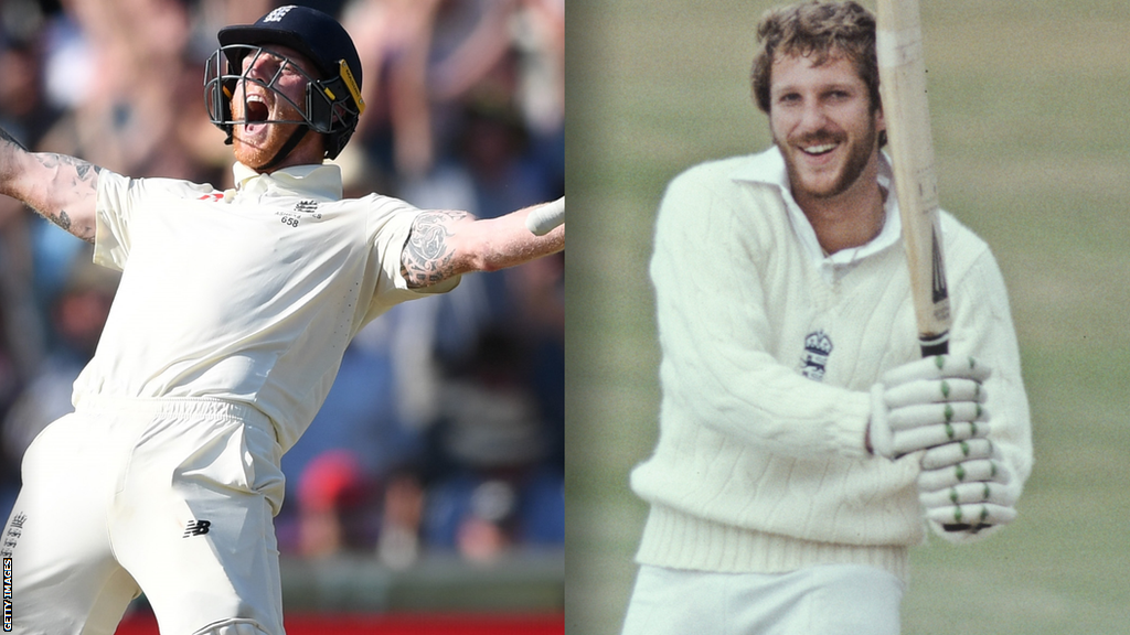 Ben Stokes at Headingley in 2019 and Ian Botham at Headingley in 1981