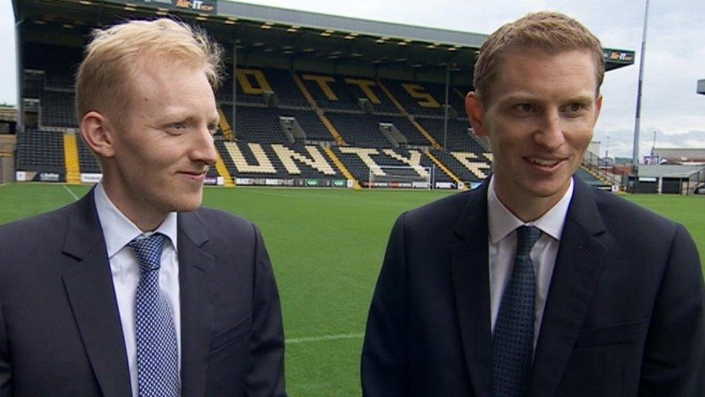 Notts County owners Christoffer (left) and Alexander Reedtz