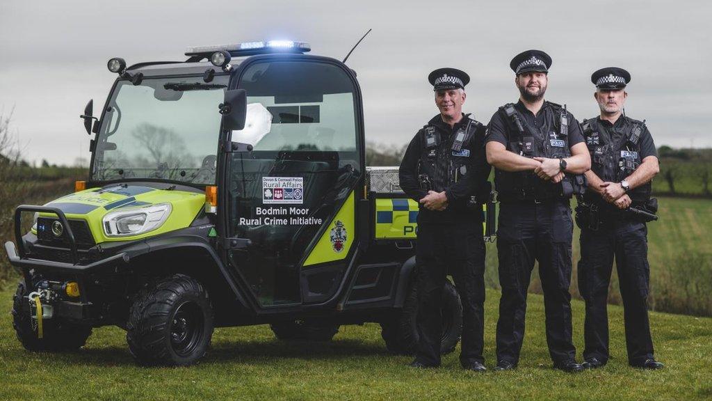 Devon and Cornwall Police's new all terrain vehicle