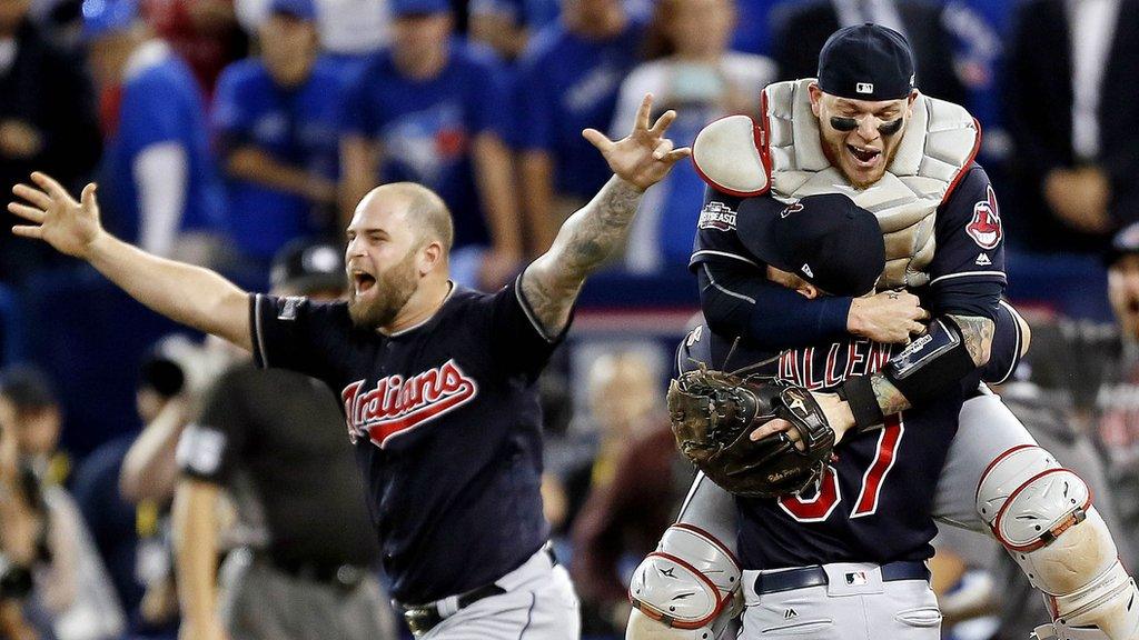 Cleveland Indians beat Toronto Blue Jays to reach the World Series