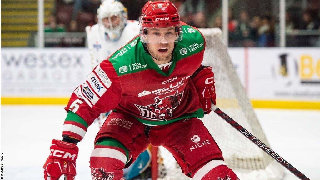 Ben Davies in action for Cardiff Devils