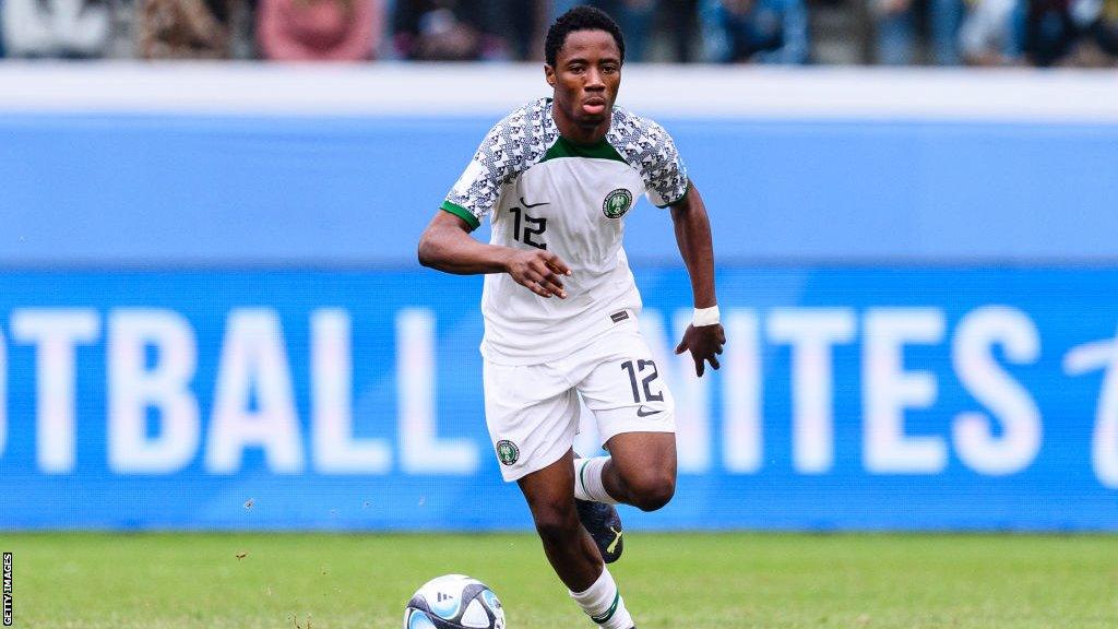 Benjamin Fredrick of Nigeria controls the ball during FIFA U-20 World Cup Argentina 2023 Quarter Finals football match between Korea Republic and Nigeria