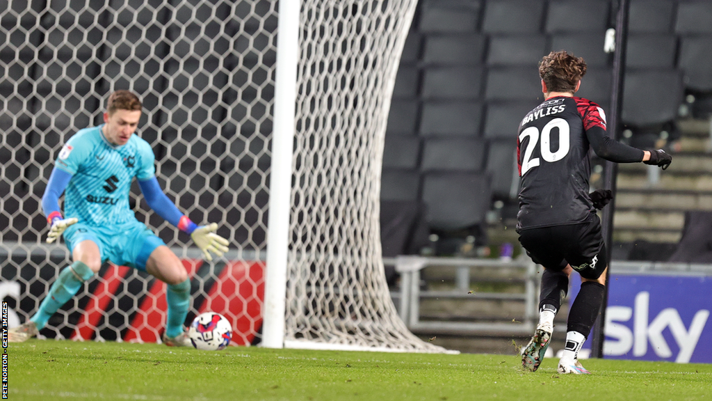 Tom Bayliss has scored five League One goals this season - and two of them have been against MK Dons