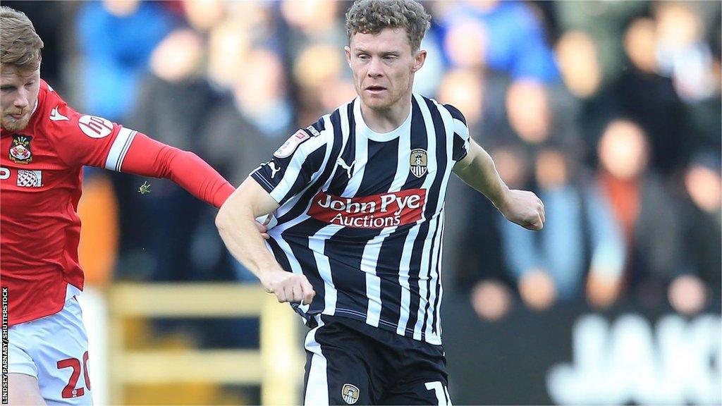 Matt Palmer suffered the knee injury in Notts County's 2-0 home defeat by League Two promotion rivals Wrexham