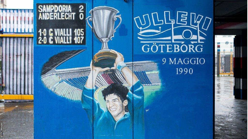 Poster ONZE MONDIAL - Gianluca Vialli - Italia 90 - Sampdoria De Gênes