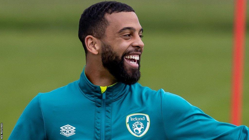 CJ Hamilton training with Republic of Ireland