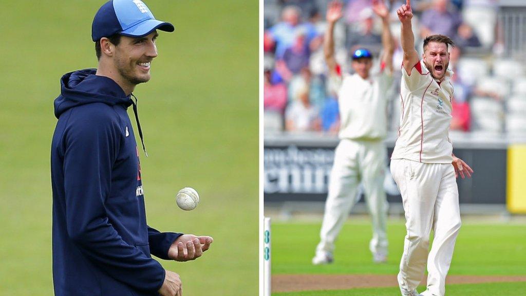 Middlesex and England fast bowler Steven Finn (left) is a target for Lancashire, who still have another year of service left on Kyle Jarvis's contract