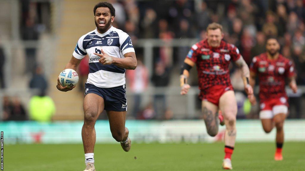 Rugby League - Betfred Challenge Cup Round 6 - Leigh Leopards v Featherstone Rovers - Leigh Sports Village, Leigh , England -