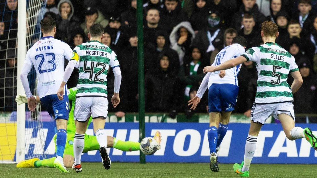 Matty Kennedy's hit a late winner as Kilmarnock made it two home wins out of two over Celtic this season