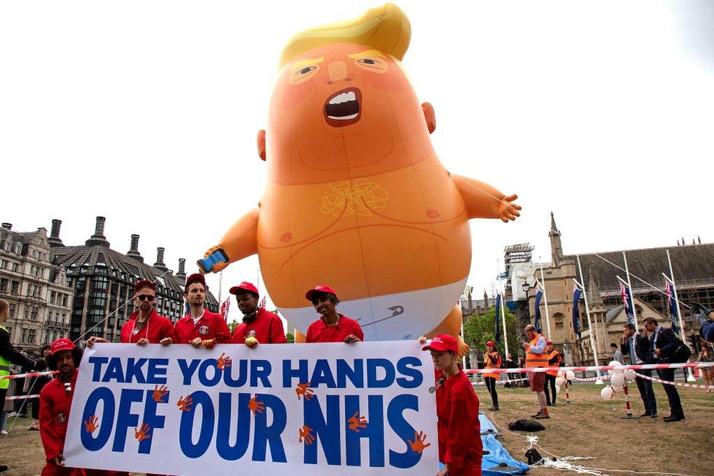 trump baby balloon