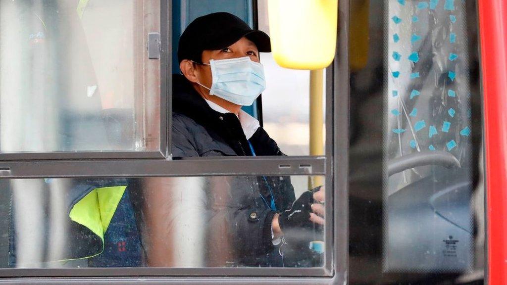 London bus driver on 6 April 2020