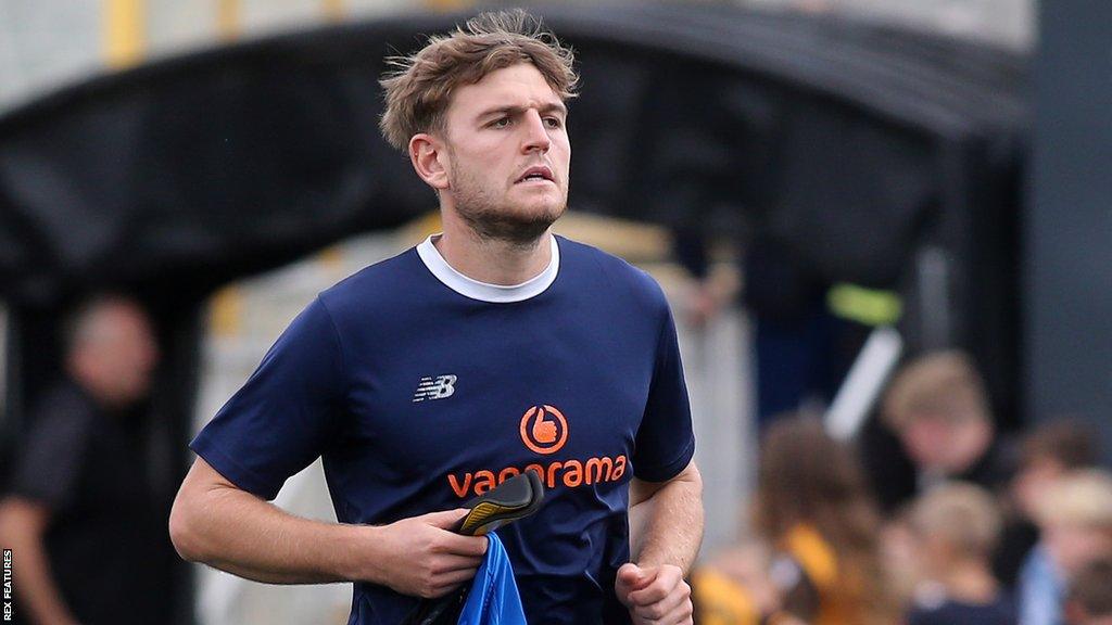 Laurence Maguire ahead of a National League match for Chesterfield