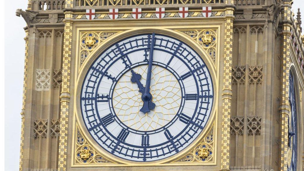 Big Ben, cleaned clock face