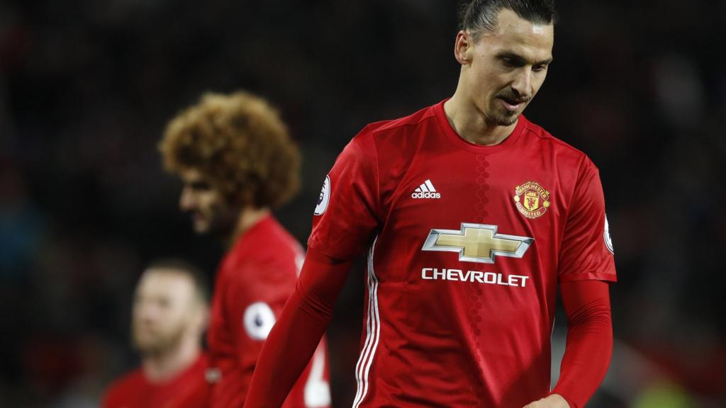 Zlatan Ibrahimovic looks dejected