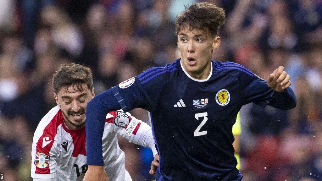 Scotland player Aaron Hickey