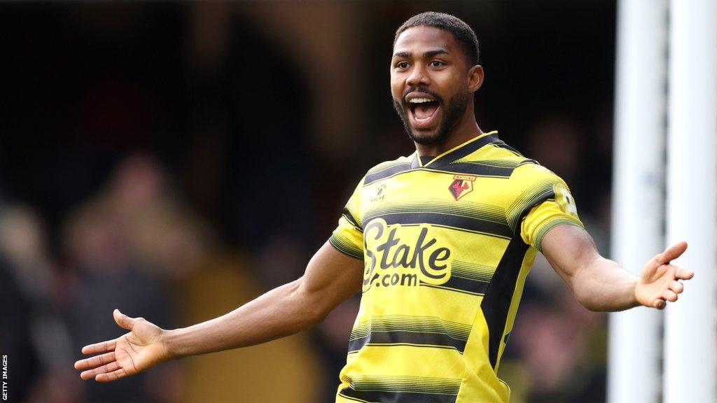 Emmanuel Dennis in action during his first spell with Watford