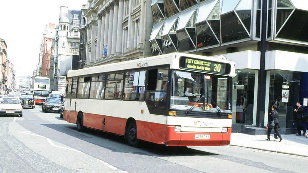 Bus on street