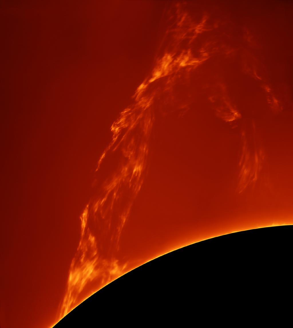 Huge Prominence Lift-off - by Paolo Porcellana (Our Sun, Winner)