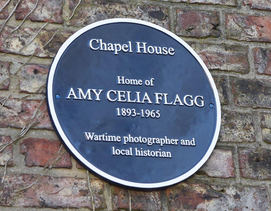 The blue plaque