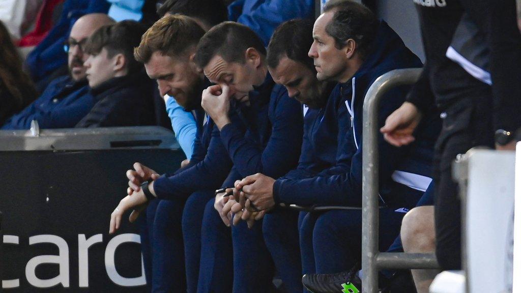 Steven MacLean takes a moment to reflect during his side's 4-0 loss to St Mirren