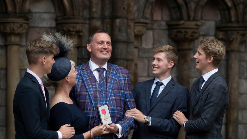 Doddie Weir and family