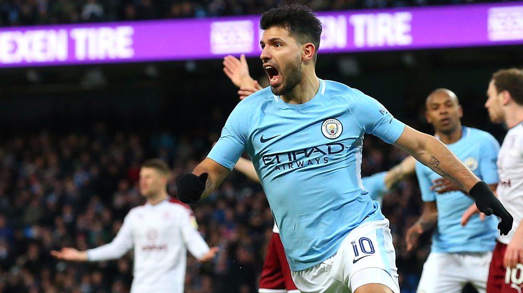 Sergio Aguero celebrates