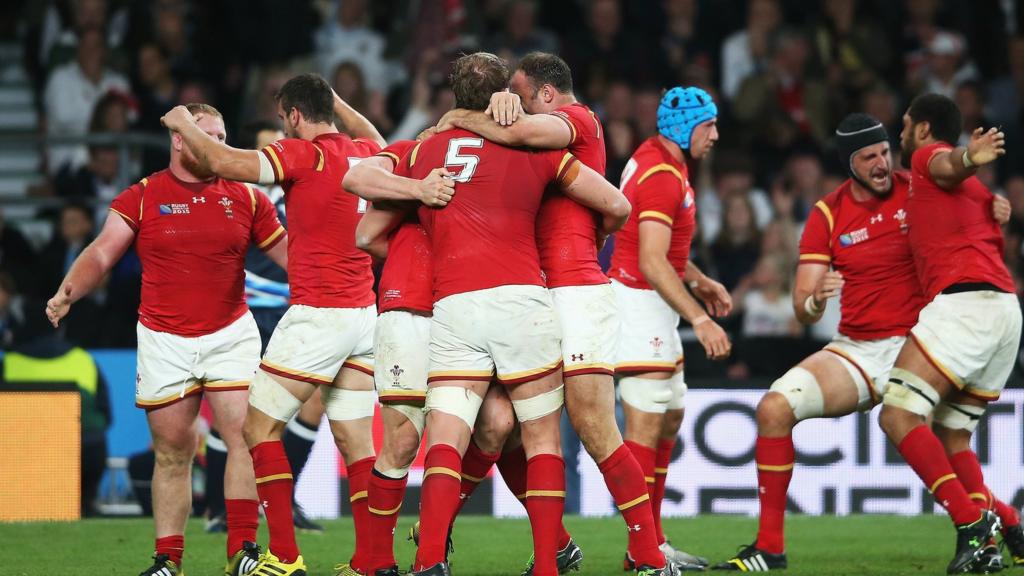 Wales team celebrate