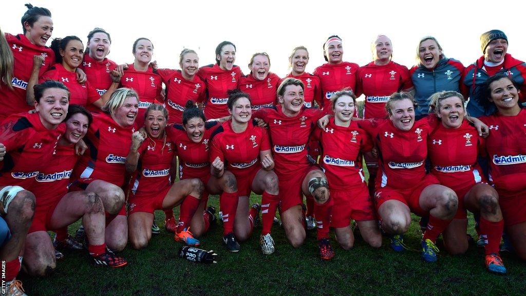 Wales Six Nations team photo that beat England in 2015