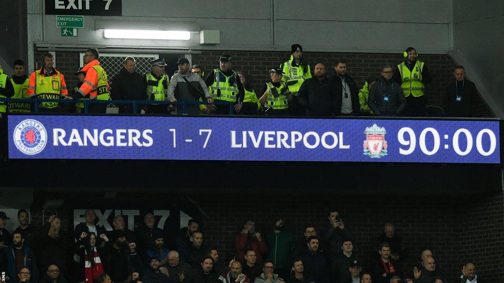 Rangers Liverpool scoreboard