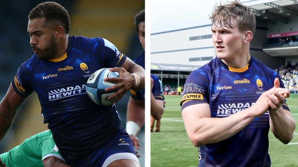 England internationals Ollie Lawrence (left) and Ted Hill are two of the four Worcester players to join fellow Premiership side Bath on loan