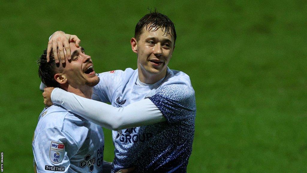 Preston celebrate against Middlesbrough