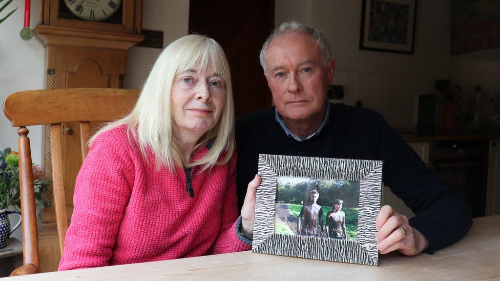 Christine and Rob Parry, Chris Parry's parents