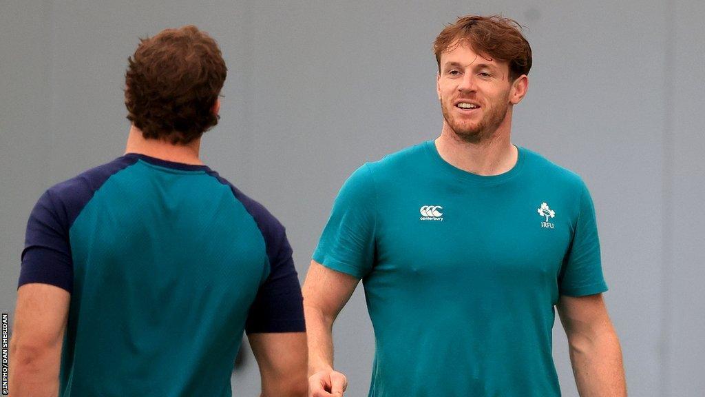 Baird during an Ireland training session at the High Performance Centre