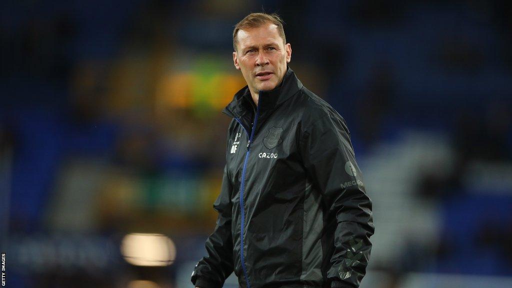 Duncan Ferguson as Everton assistant manager this season