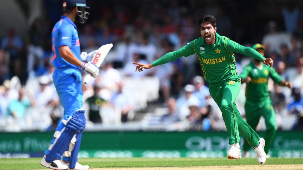 Amir celebrates