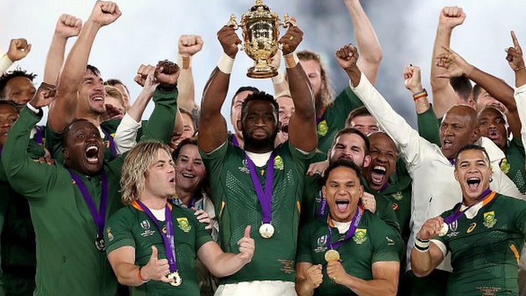 Kolisi lifts the World Cup